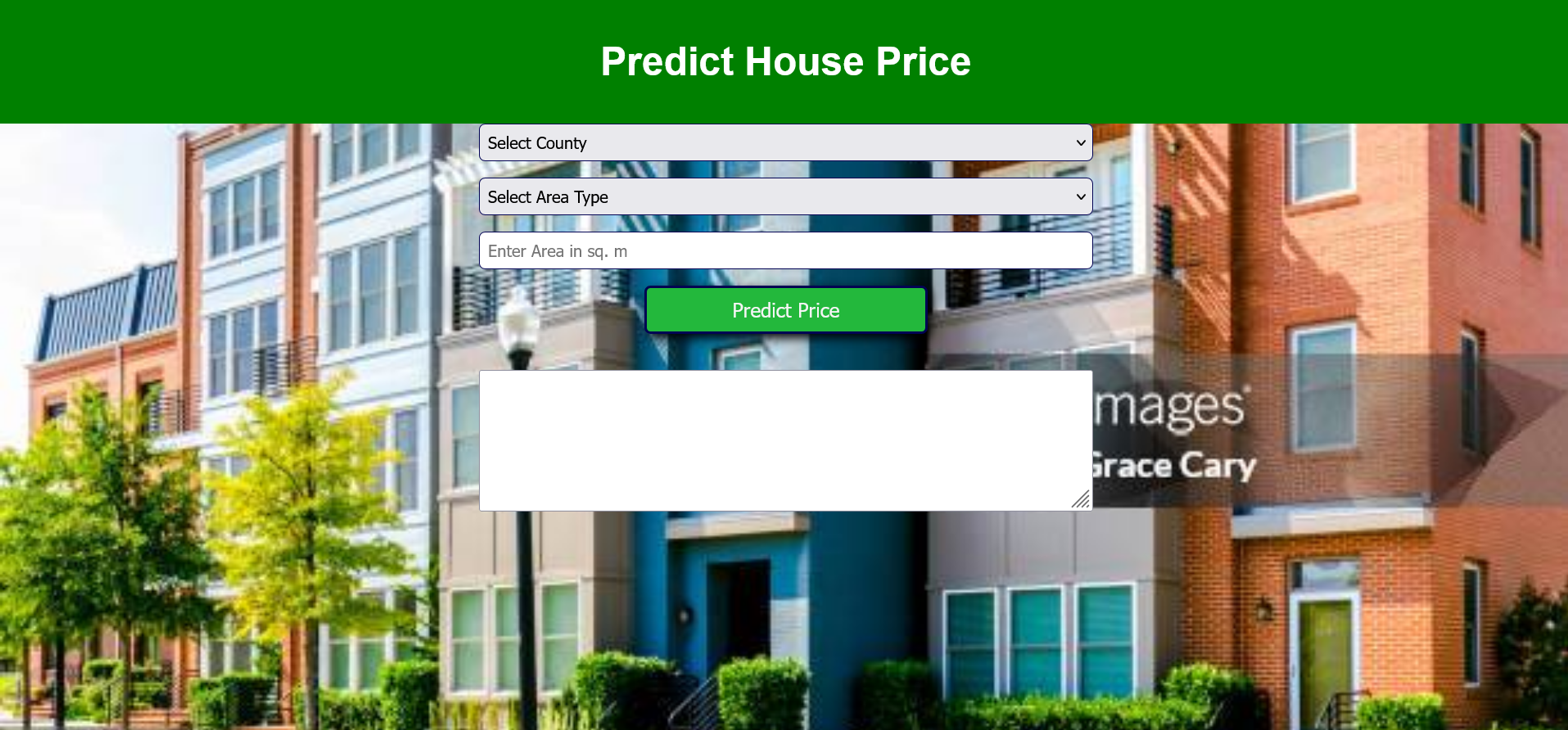 House Price Predictor screenshot